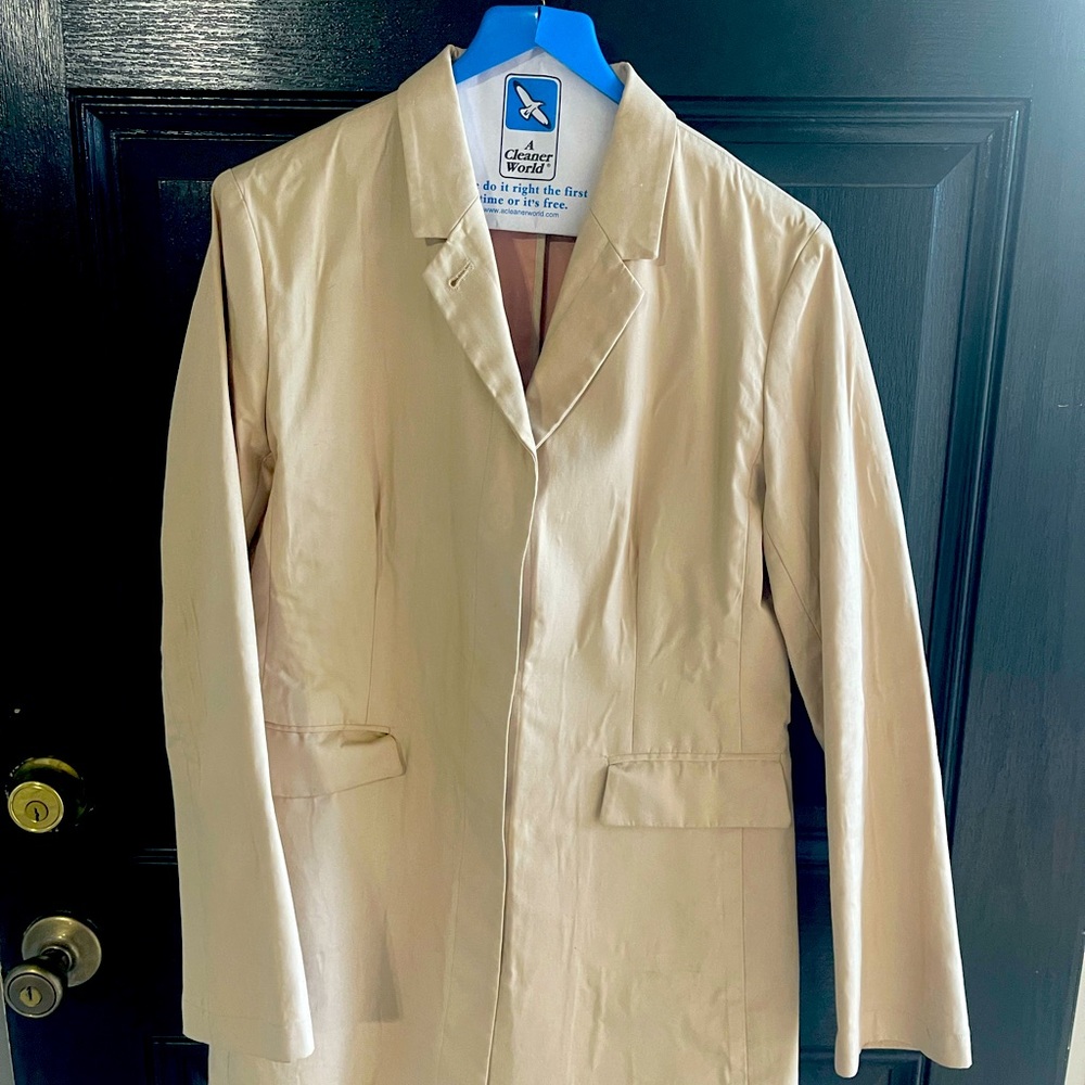 Long tan jacket